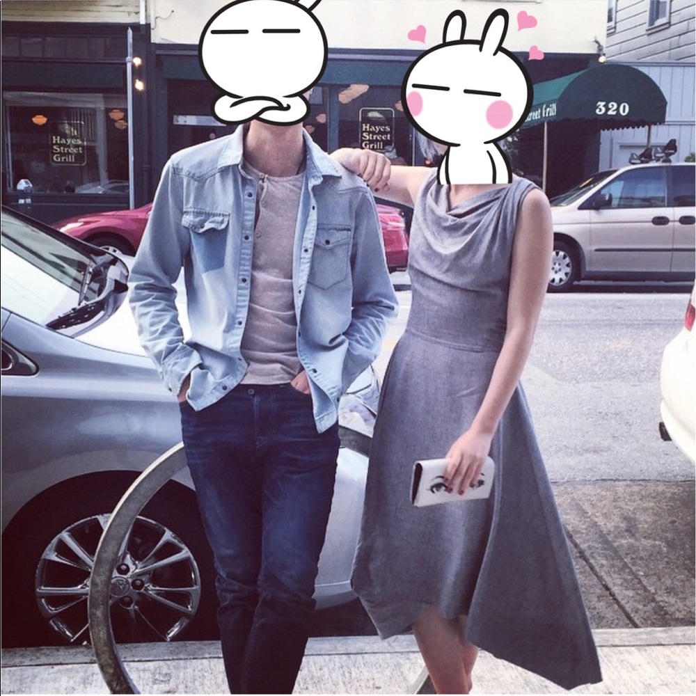 Vivienne Westwood draped neck, asymmetrical dress